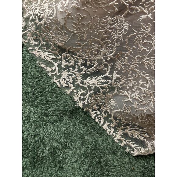 NEW $998 Mac Duggal 11121D Floral Embroidered & Beaded Long Sleeve Mesh Gown 12 - Picture 16 of 16